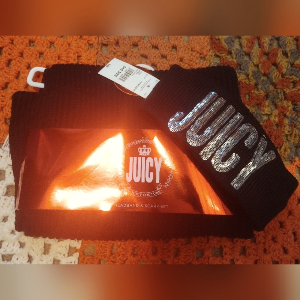 Juicy Couture scarf and headband set